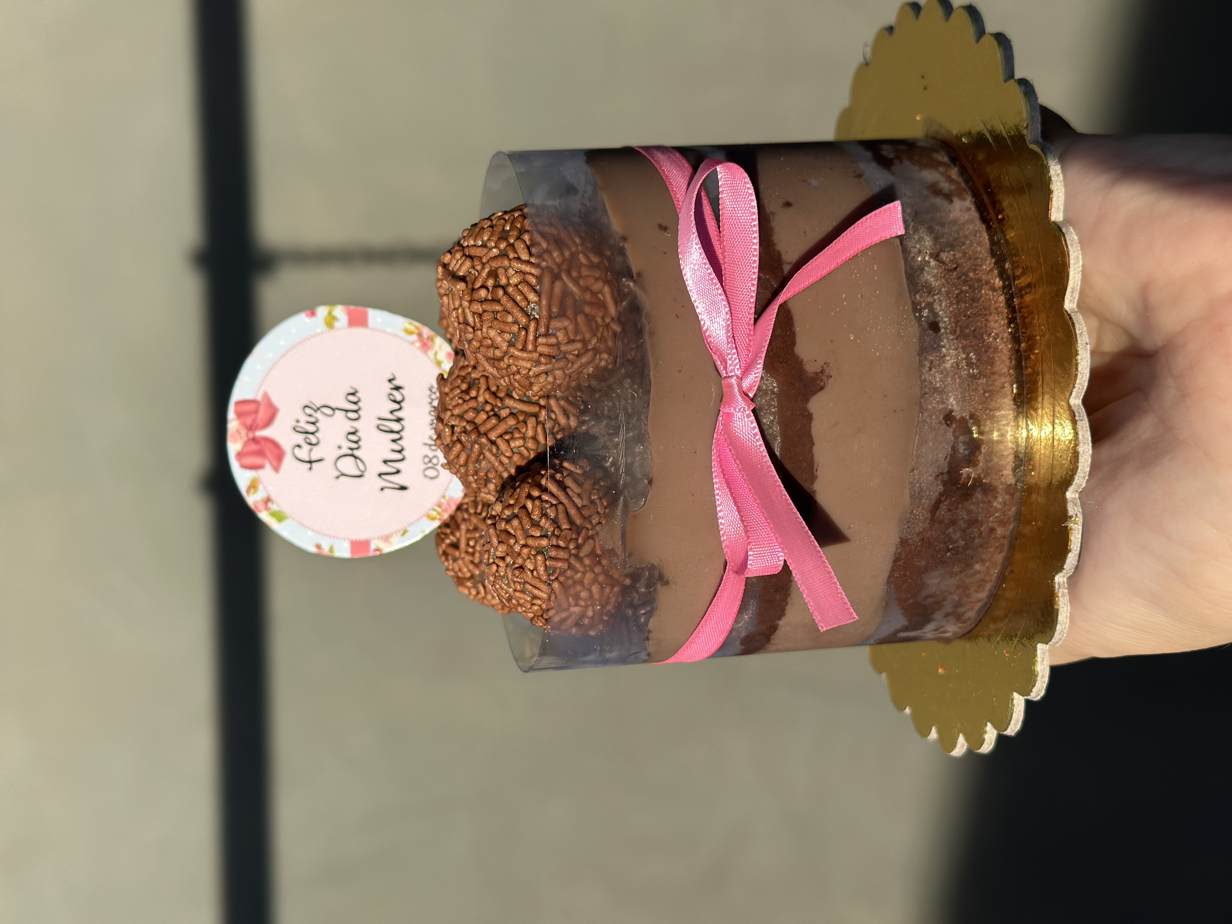 MIni Bolo de Brigadeiro - detalhe
