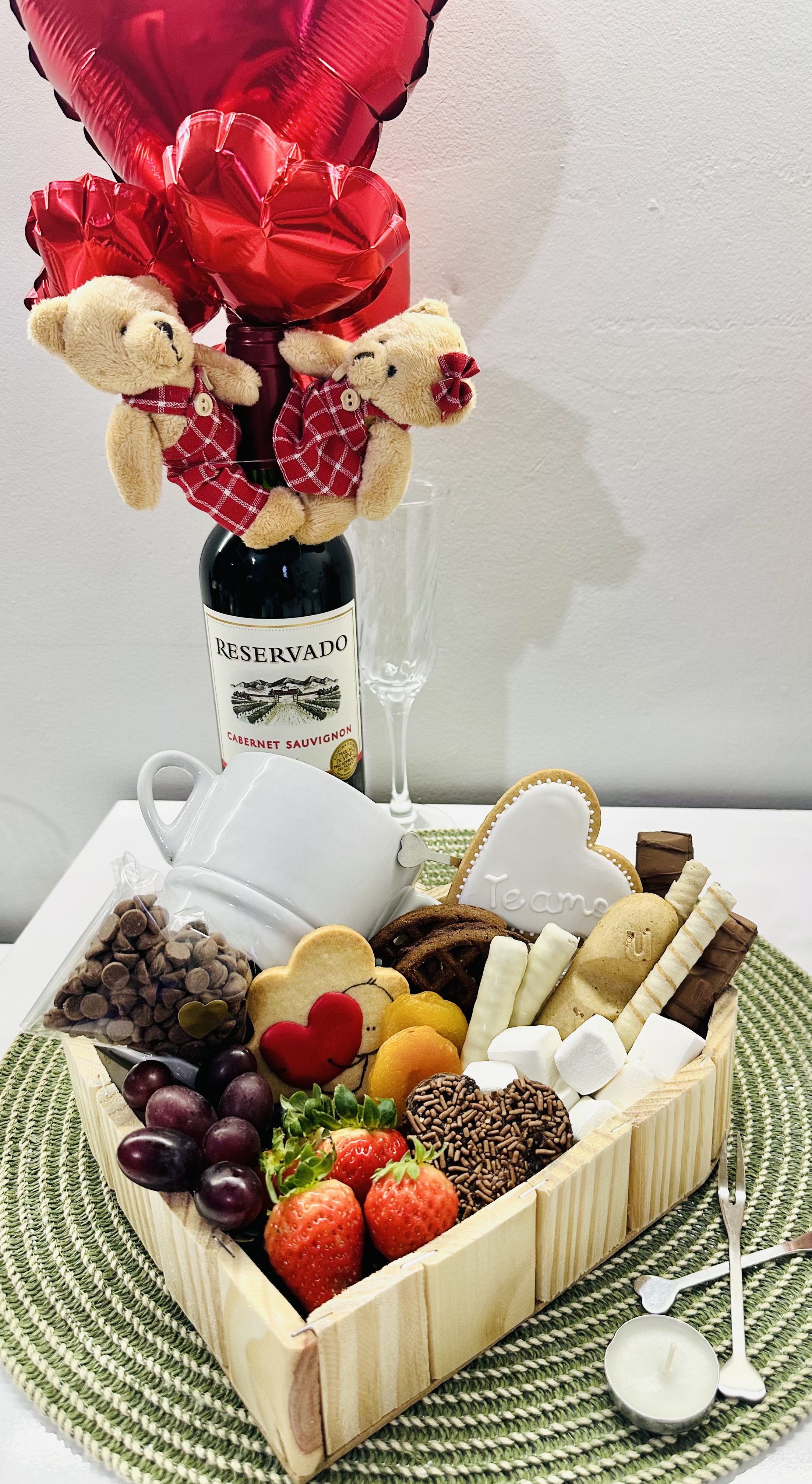 Amor infinito-Fondue - detalhe